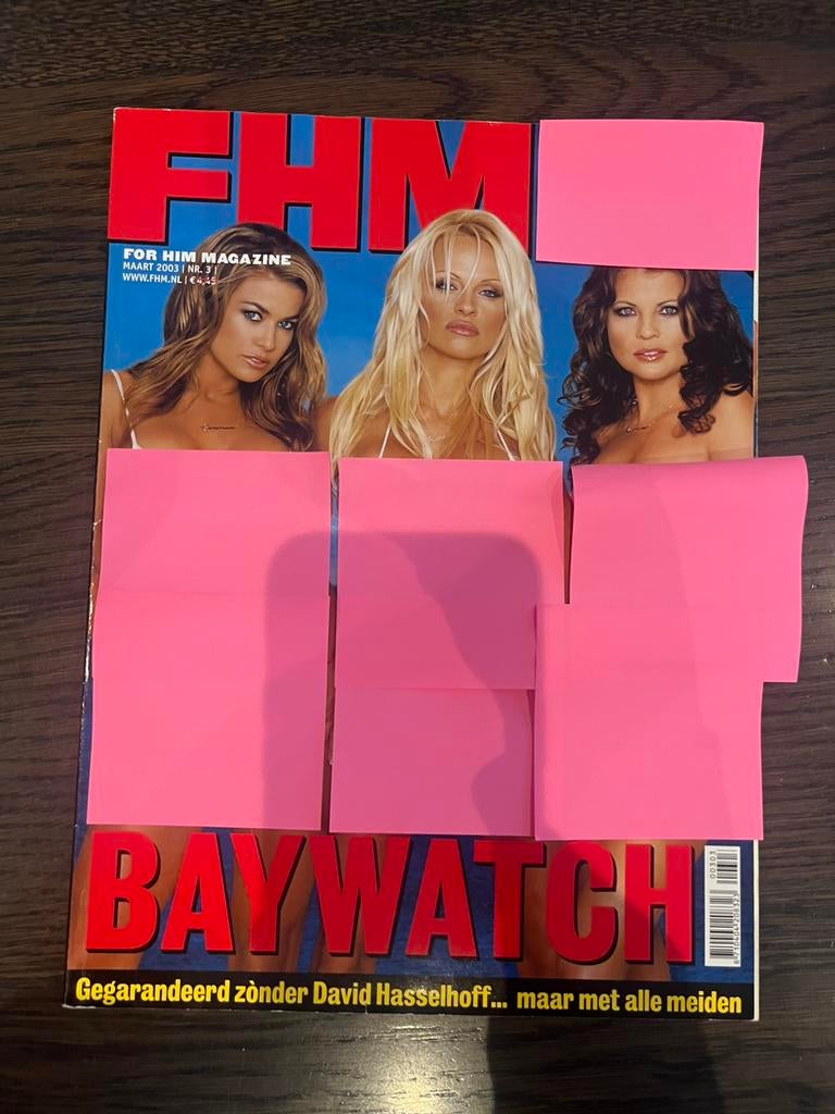 Vintage Fhm Baywatch Pamela Anderson Carmen Electra 2003, Verzamelen, Ophalen of Verzenden, 1980 tot heden, Tijdschrift