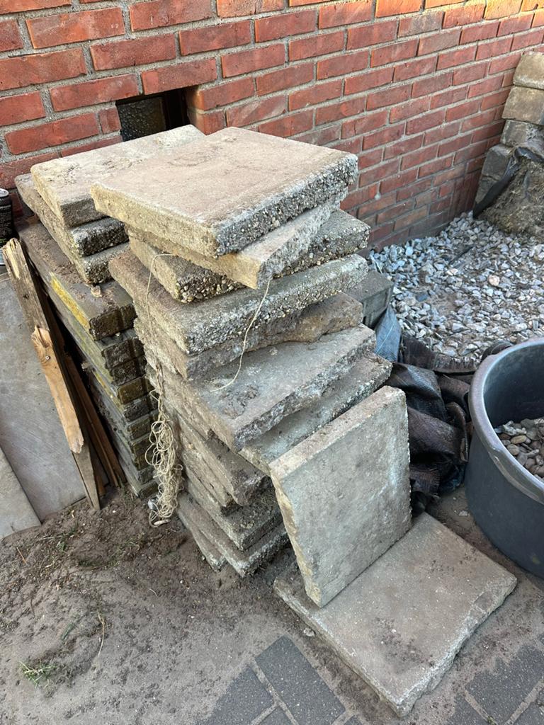 Gebruikte terrastegels en klinkers, Ophalen, Gebruikt, Klinkers, 10 m² of meer