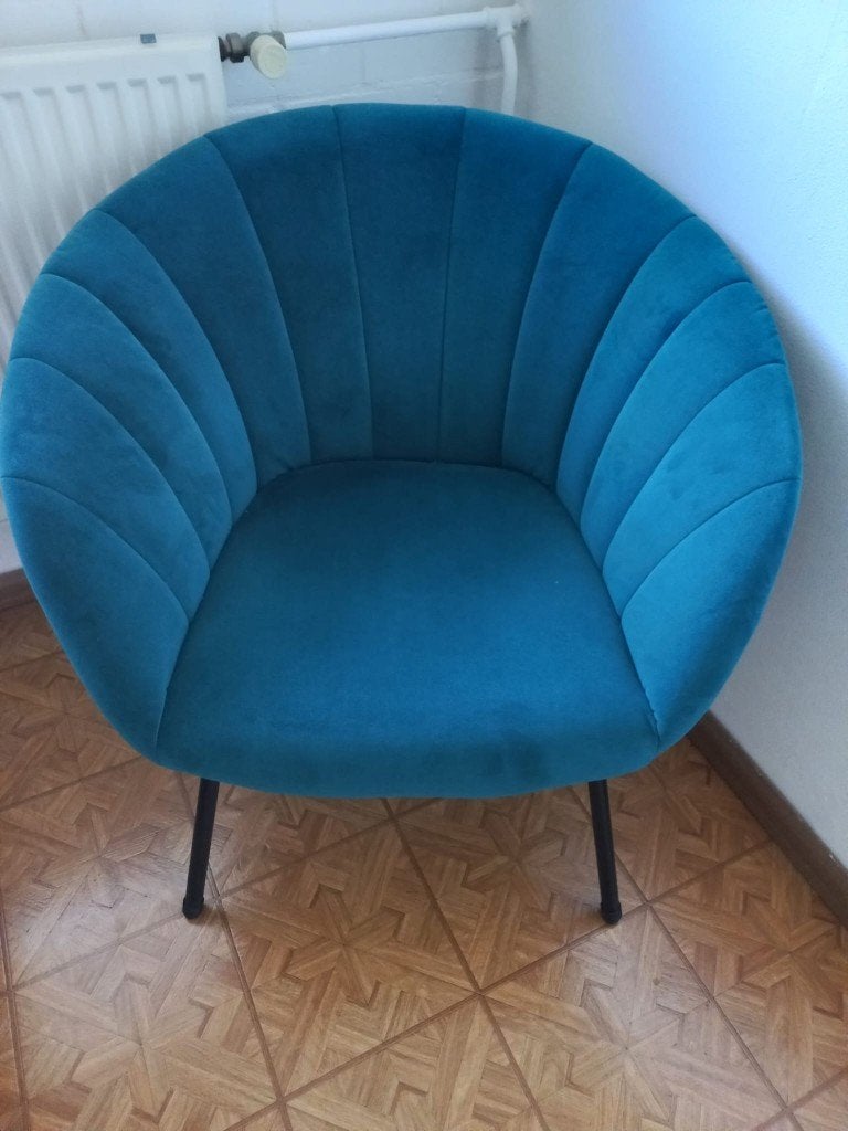 Stoel, Ophalen, Blauw, Zo goed als nieuw, Eén