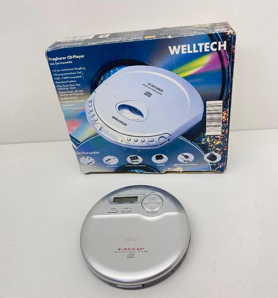 WELLTECH XP-EV600 Portable CD Player / Discman-zgan, N, N, W, Ophalen of Verzenden