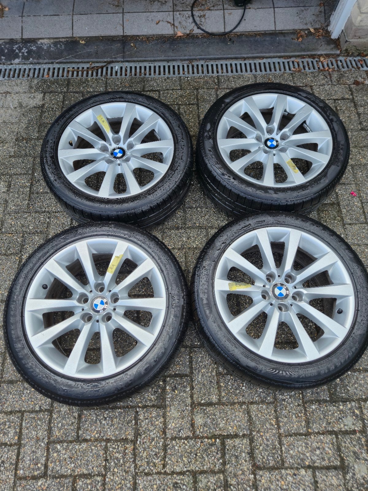Originele BMW Styling 328 velgen met winterbanden, 18 inch, Banden en Velgen, Personenwagen, Gebruikt