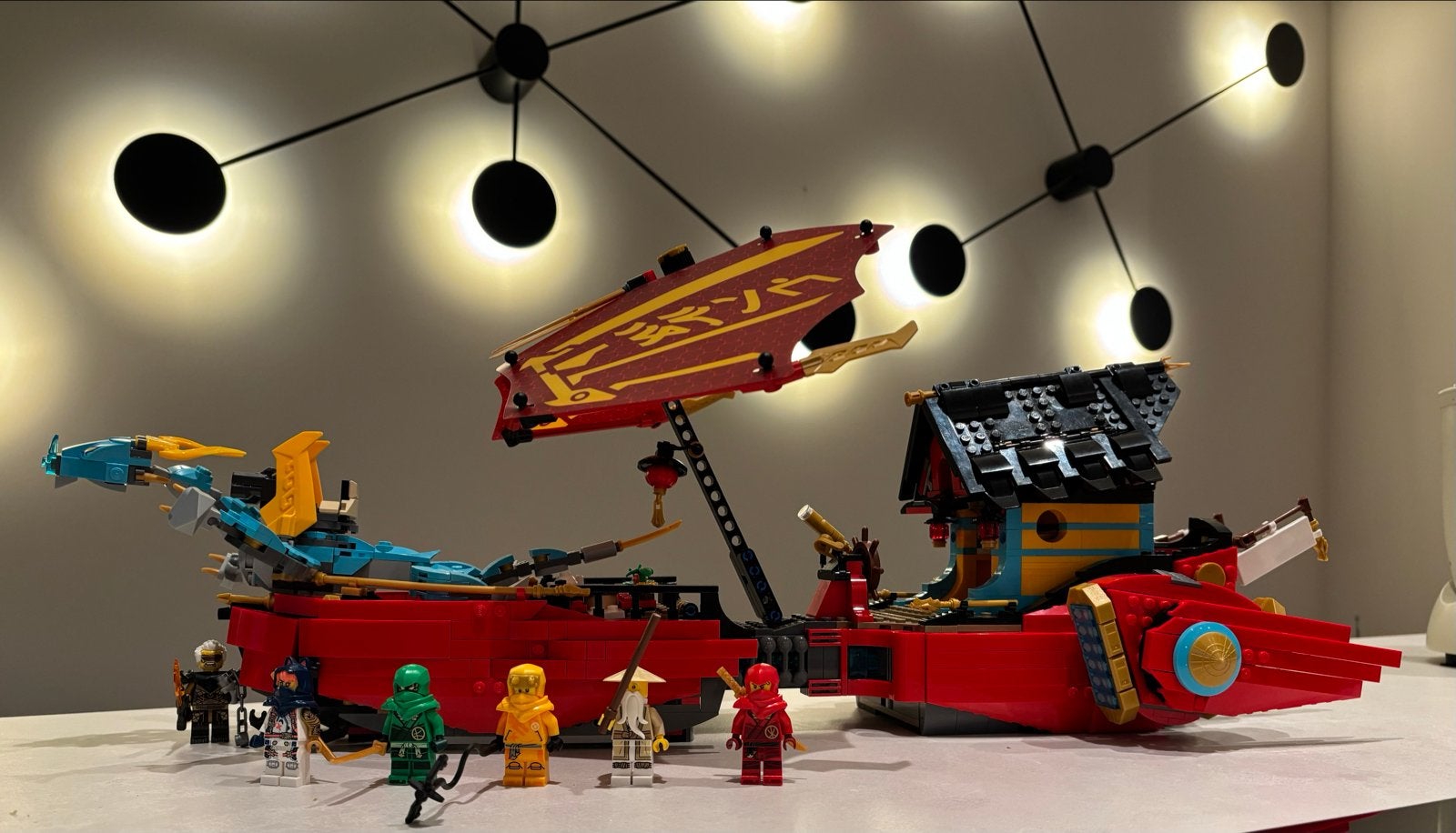 LEGO Ninjago 71797 Destiny's Bounty - Race Against Time, Compleet, Lego, Ophalen of Verzenden, Zo goed als nieuw