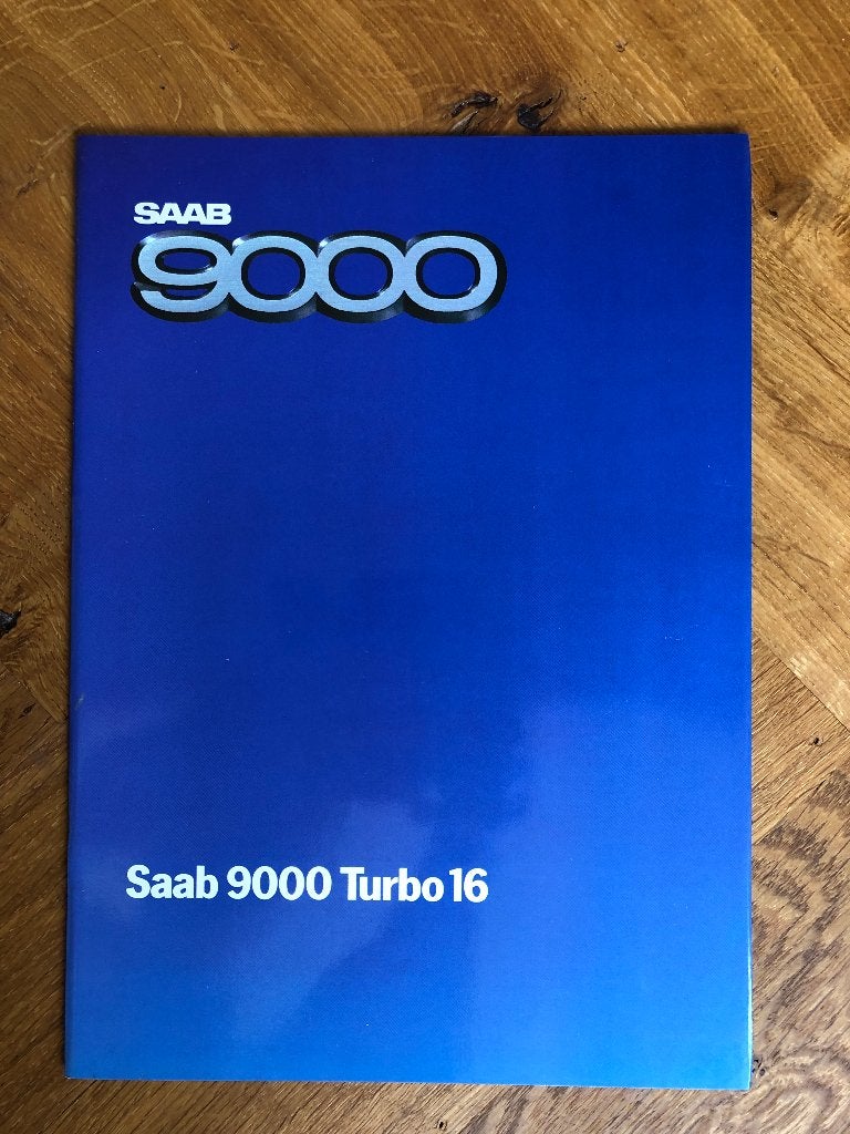 Saab 9000 Turbo 16 folder 1984, Verzenden, Nieuw, Overige merken, Saab