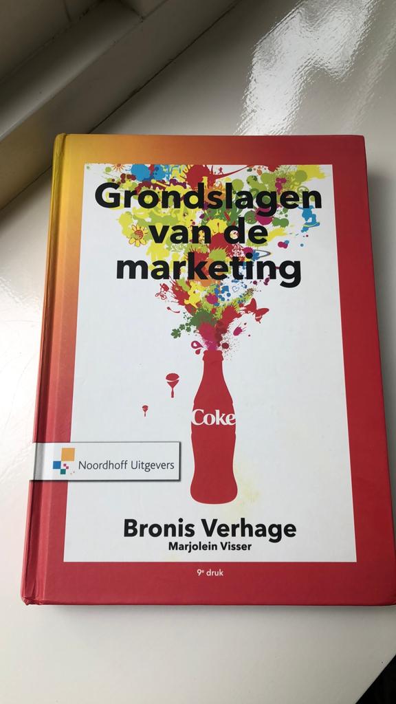 Bronis Verhage - Grondslagen van de marketing, Ophalen of Verzenden, Zo goed als nieuw, Economie en Marketing, Bronis Verhage; Marjolein Visser