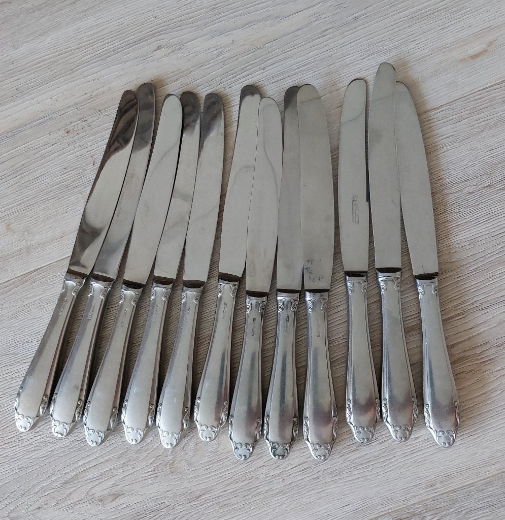 Gero Zilmeta 763 duoblok diner messen, Ophalen of Verzenden, Rvs of Chroom, Los bestek
