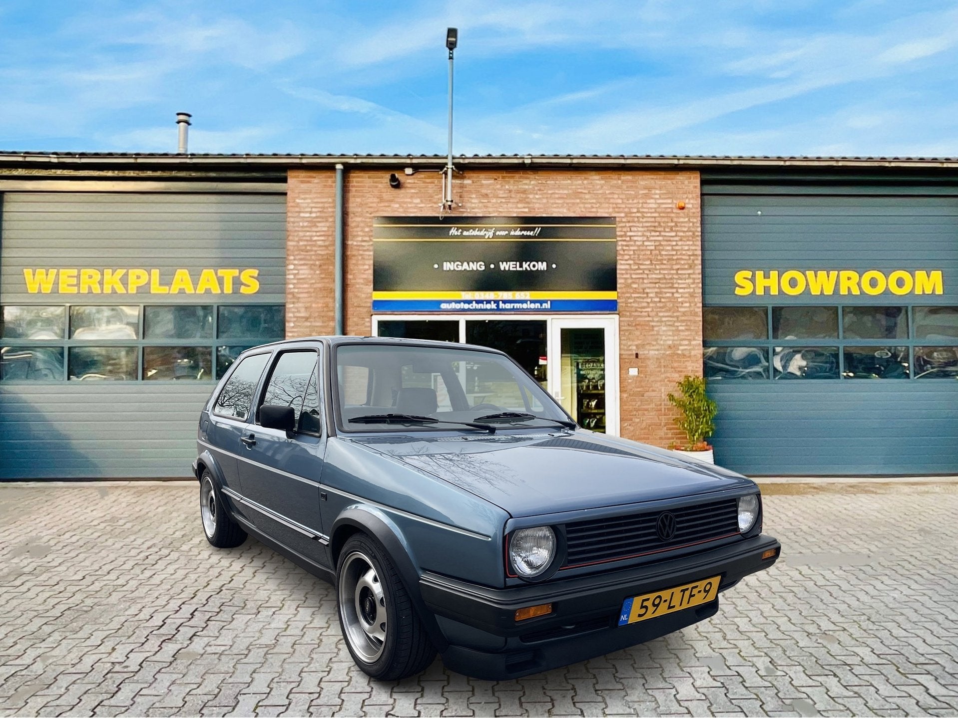 Volkswagen Golf 1.6 Golf2 MK2.*GTI*ATS*Roestvrij*Liefhebber*, Metallic lak, Gebruikt, 4 cilinders, Blauw