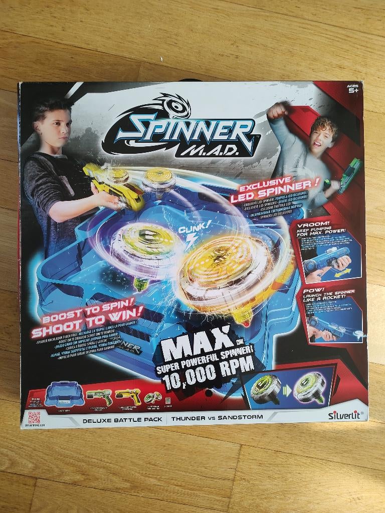 Spinner MAD Deluxe Battle Set  Compleet. Speelgoed, Kinderen en Baby's, Speelgoed | Buiten | Actiespeelgoed, Ophalen of Verzenden
