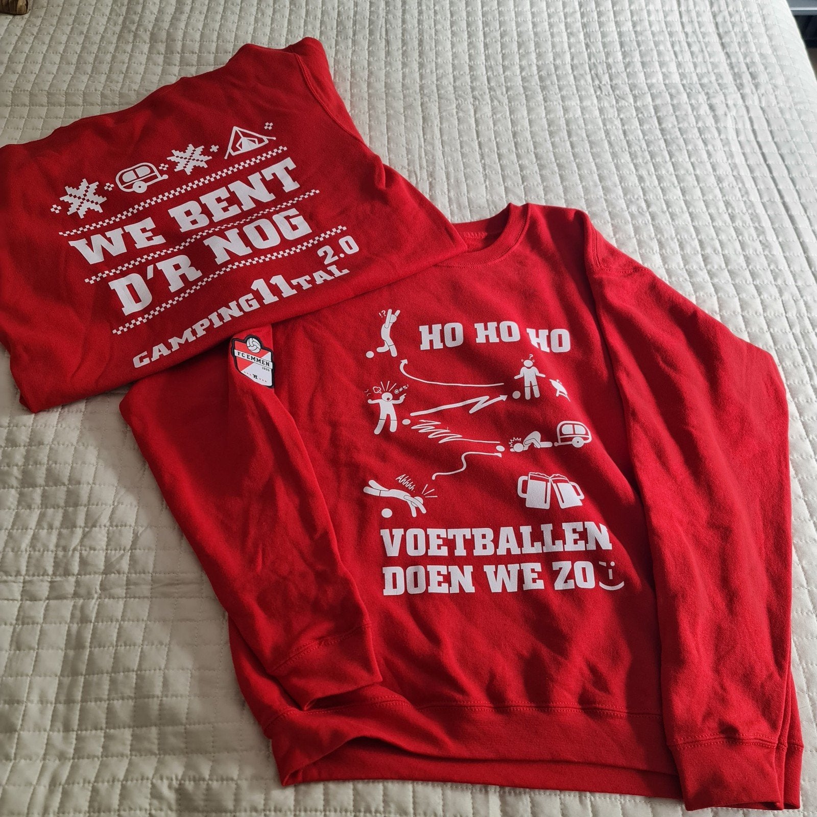FC Emmen Kersttrui - maat 164 - Collectors item, Jongen of Meisje, Trui of Vest, Ophalen of Verzenden, Zo goed als nieuw