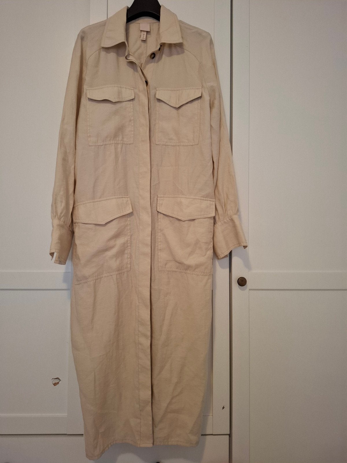 H&M jas/jurk maat S, H&M, Beige, Ophalen of Verzenden, Zo goed als nieuw