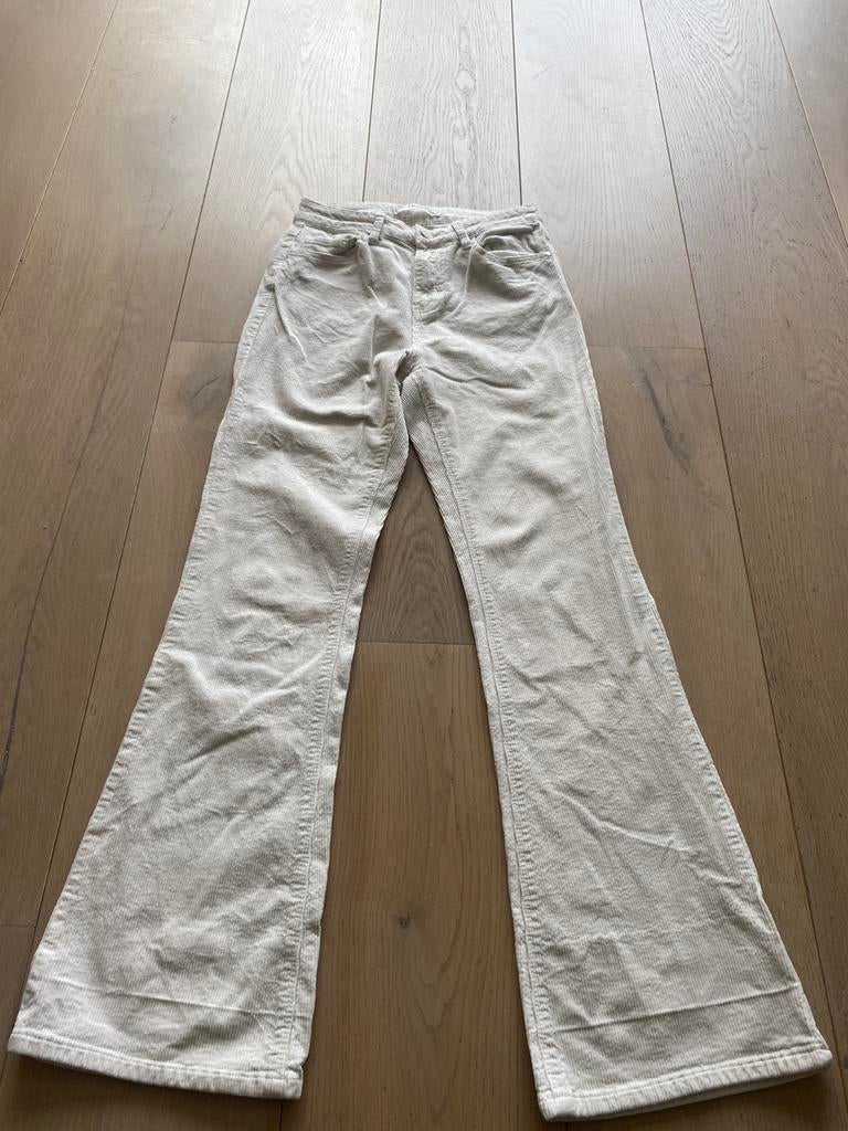 Orije s nieuwstaat ribbroek, Ophalen of Verzenden, Zo goed als nieuw, Wit, W28 - W29 (confectie 36)