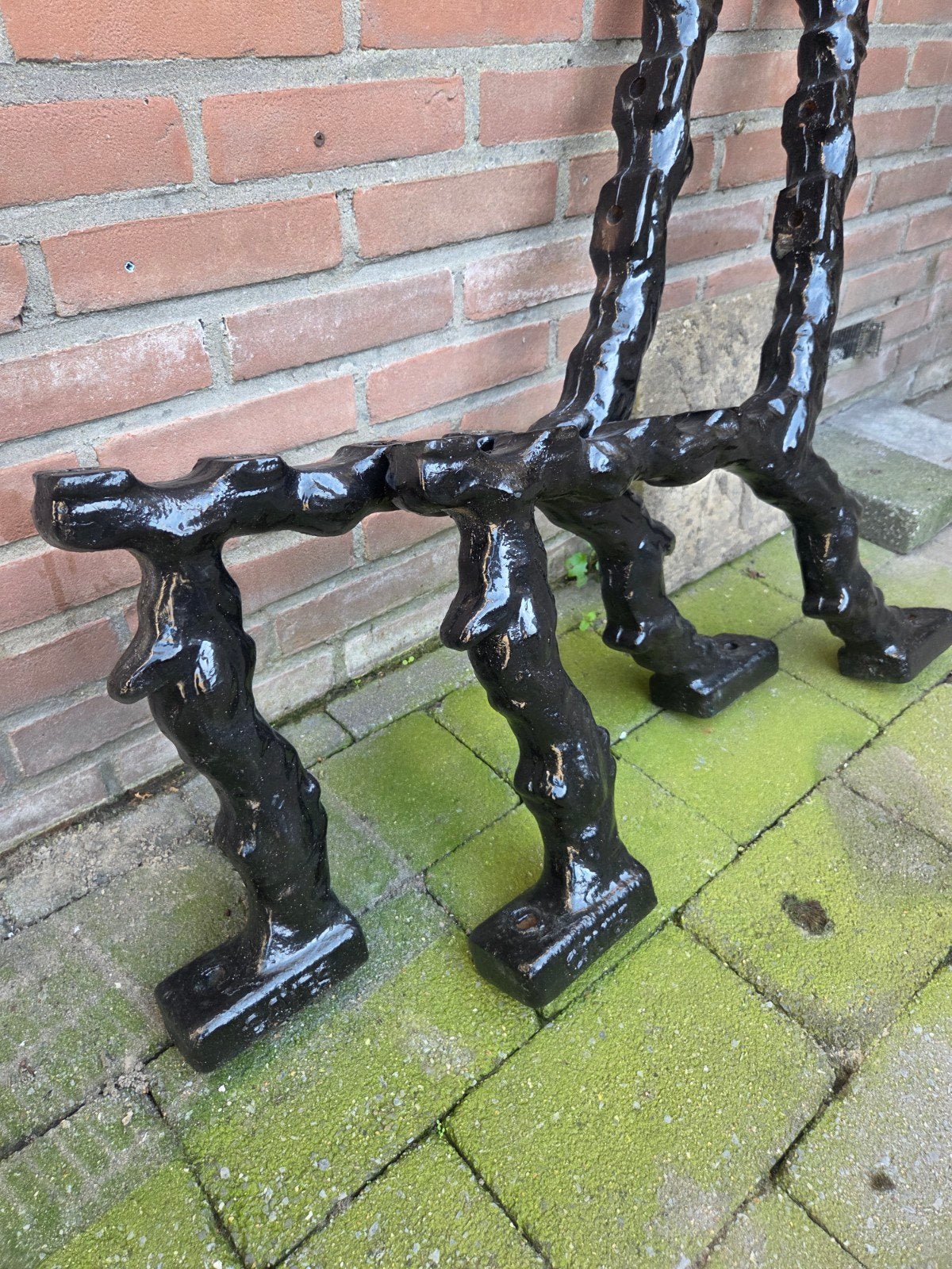 gietijzeren bank poten, Tuin en Terras, Ophalen, Metaal