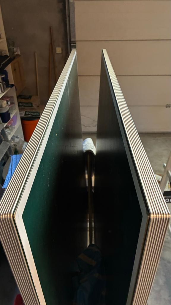 GRATIS- Kettler Tafeltennistafel - Lichte kromming, Ophalen, Gebruikt, Tafel Indoor, Inklapbaar