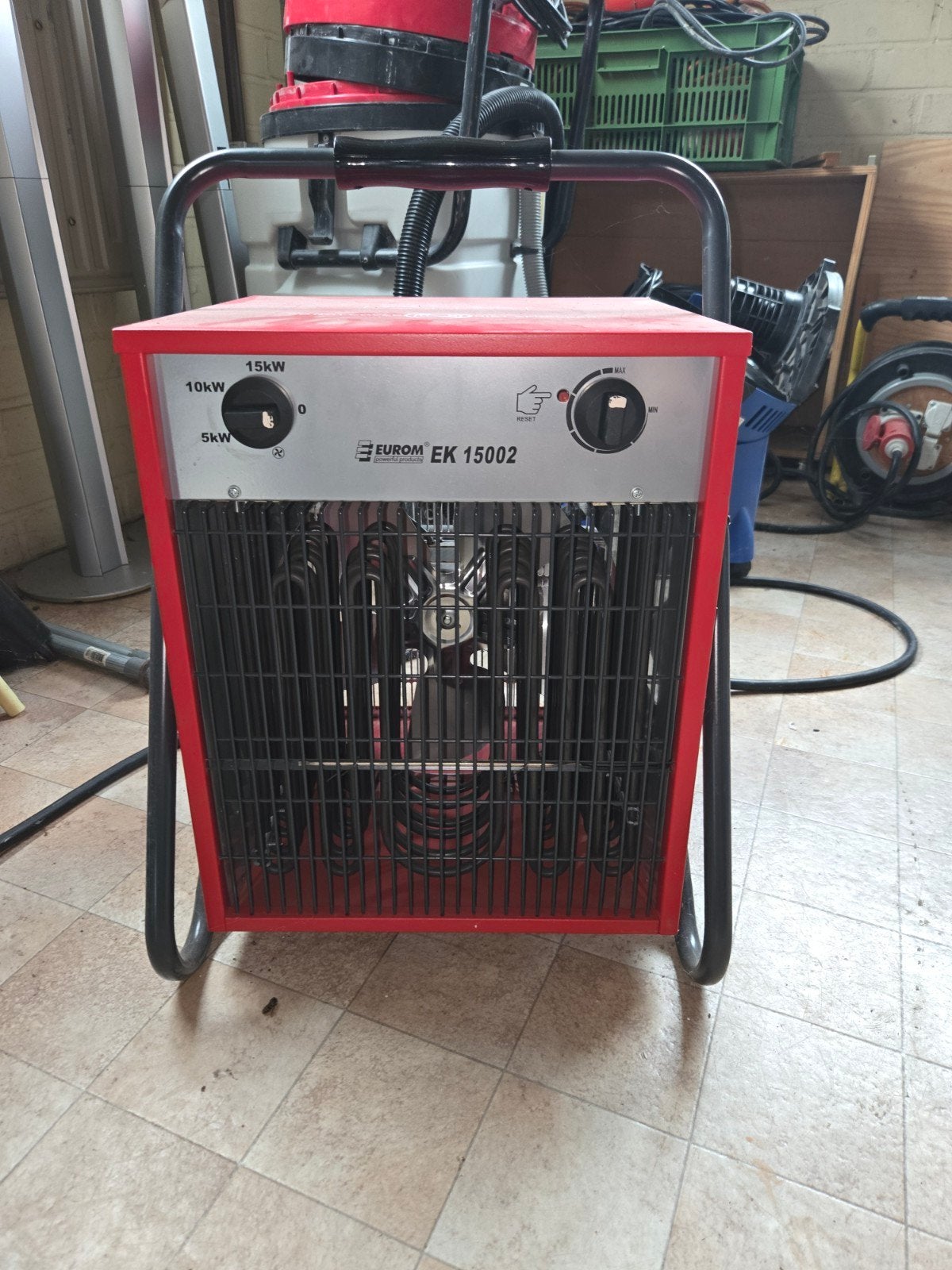 Krachtstroom Kachel Eurom EK 15002 - 5kW/10kW/15kW, Ophalen, Gebruikt, Overige soorten, Elektrisch