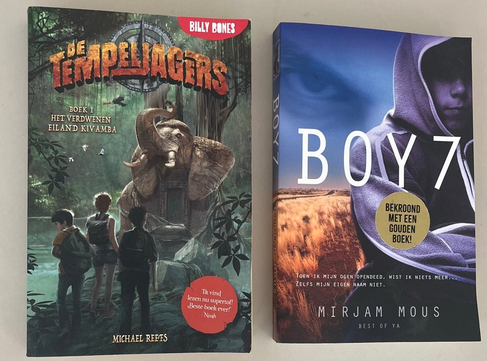Jeugdboeken: De Tempeljagers & Boy 7 - Spannende Avonturen, Ophalen of Verzenden, Gelezen, Fictie