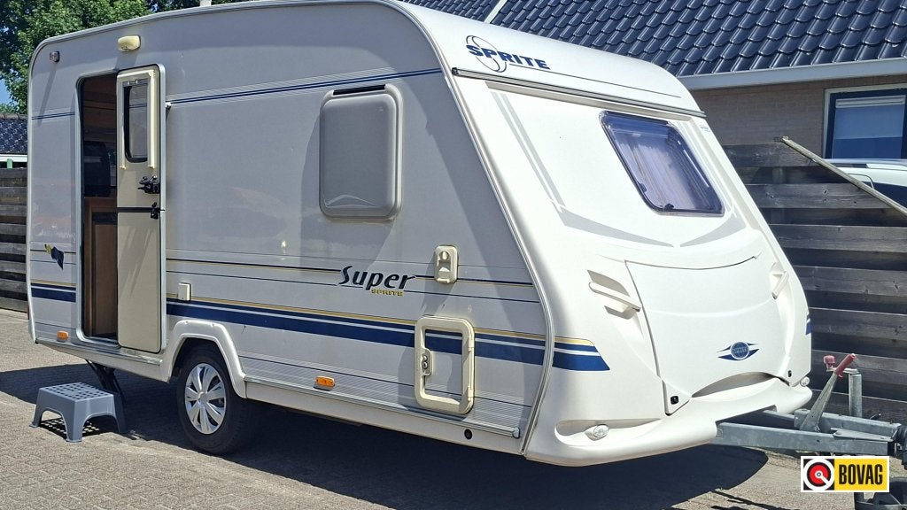 Sprite Super 410 TF incl. voortent !, Caravans en Kamperen, Overige typen, Bedrijf, Treinzit, 750 - 1000 kg