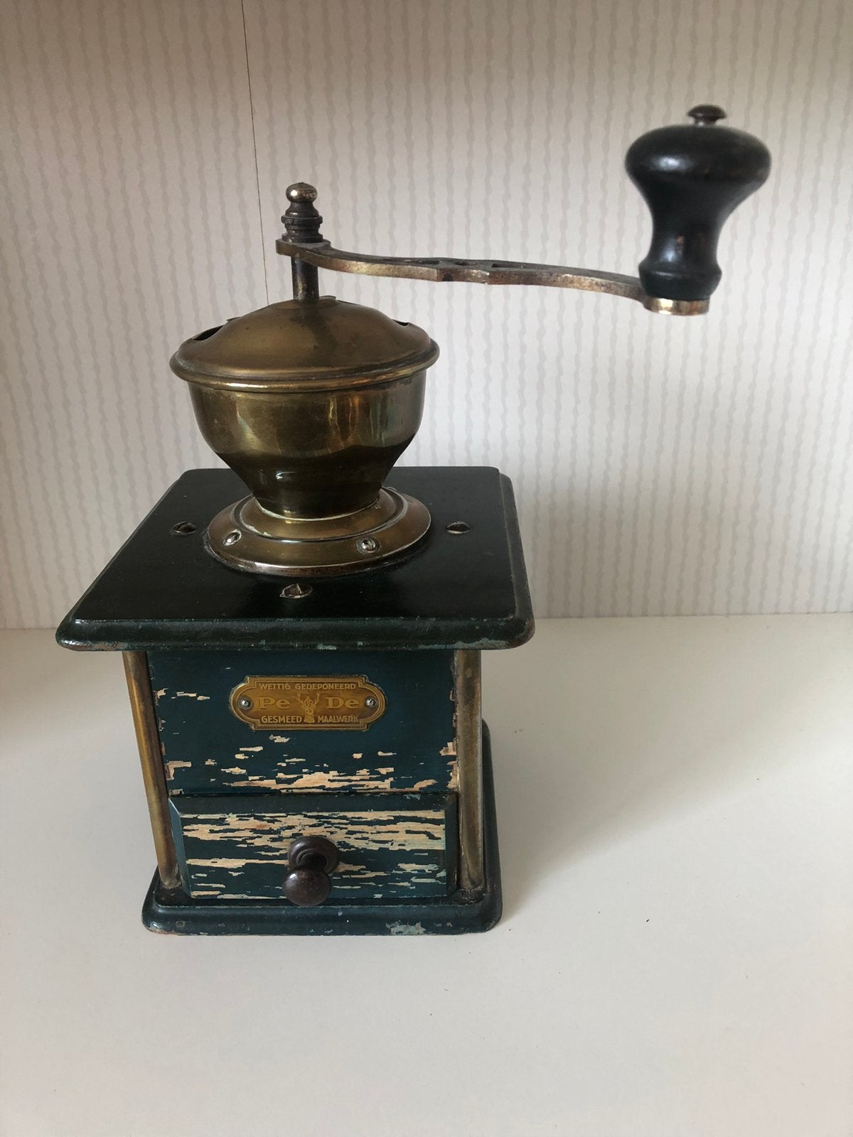 Antieke/vintage koffiemolen van PéDe, Ophalen of Verzenden