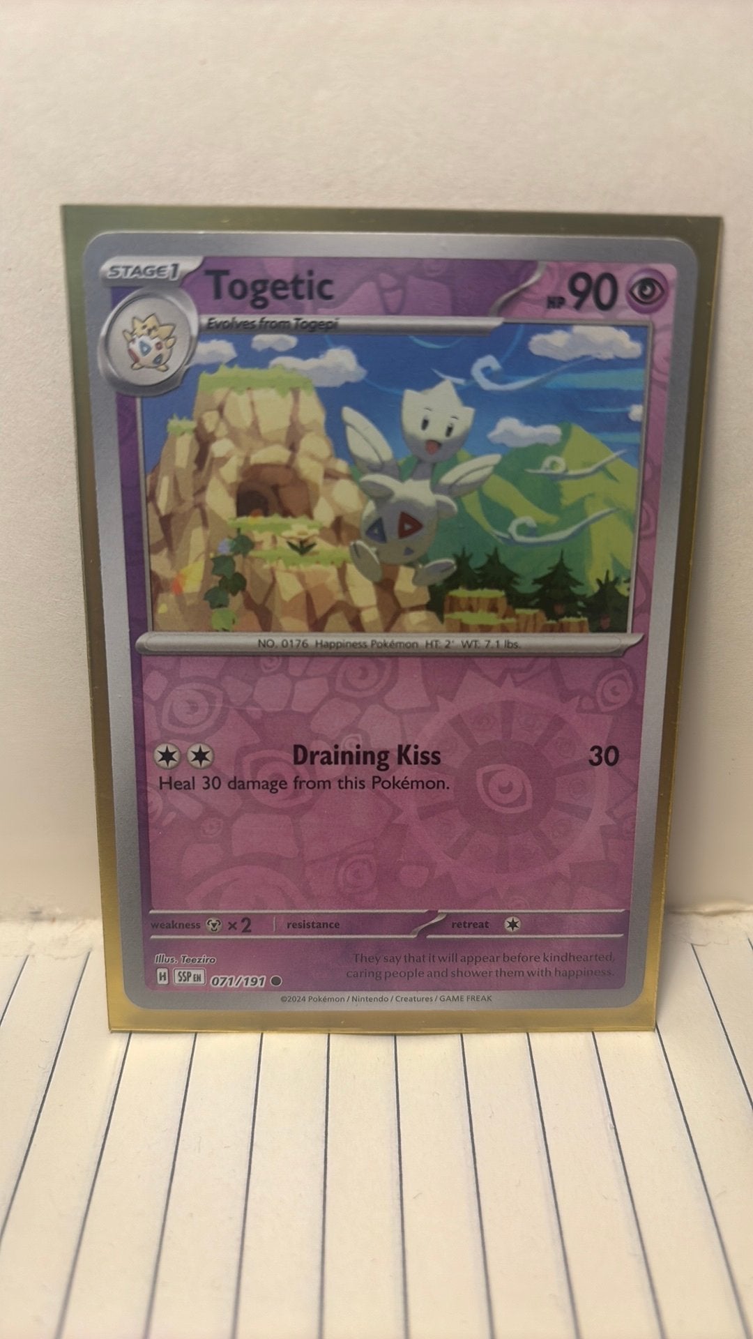 Togetic 071/191 surging sparks reverse holo pokemon kaart, Verzenden, Nieuw, Boosterbox