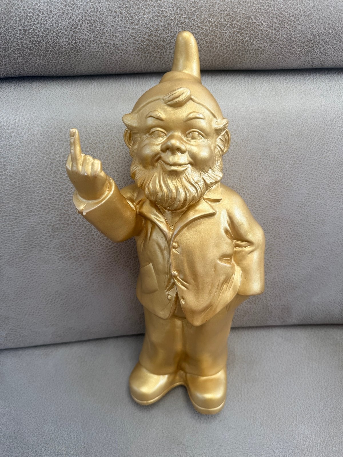 Tuinkabouter 'Sponti' (Activist) van kunstenaar Ottmar Horl, Overige stijlen, Nieuw, Kunststof, Ophalen of Verzenden