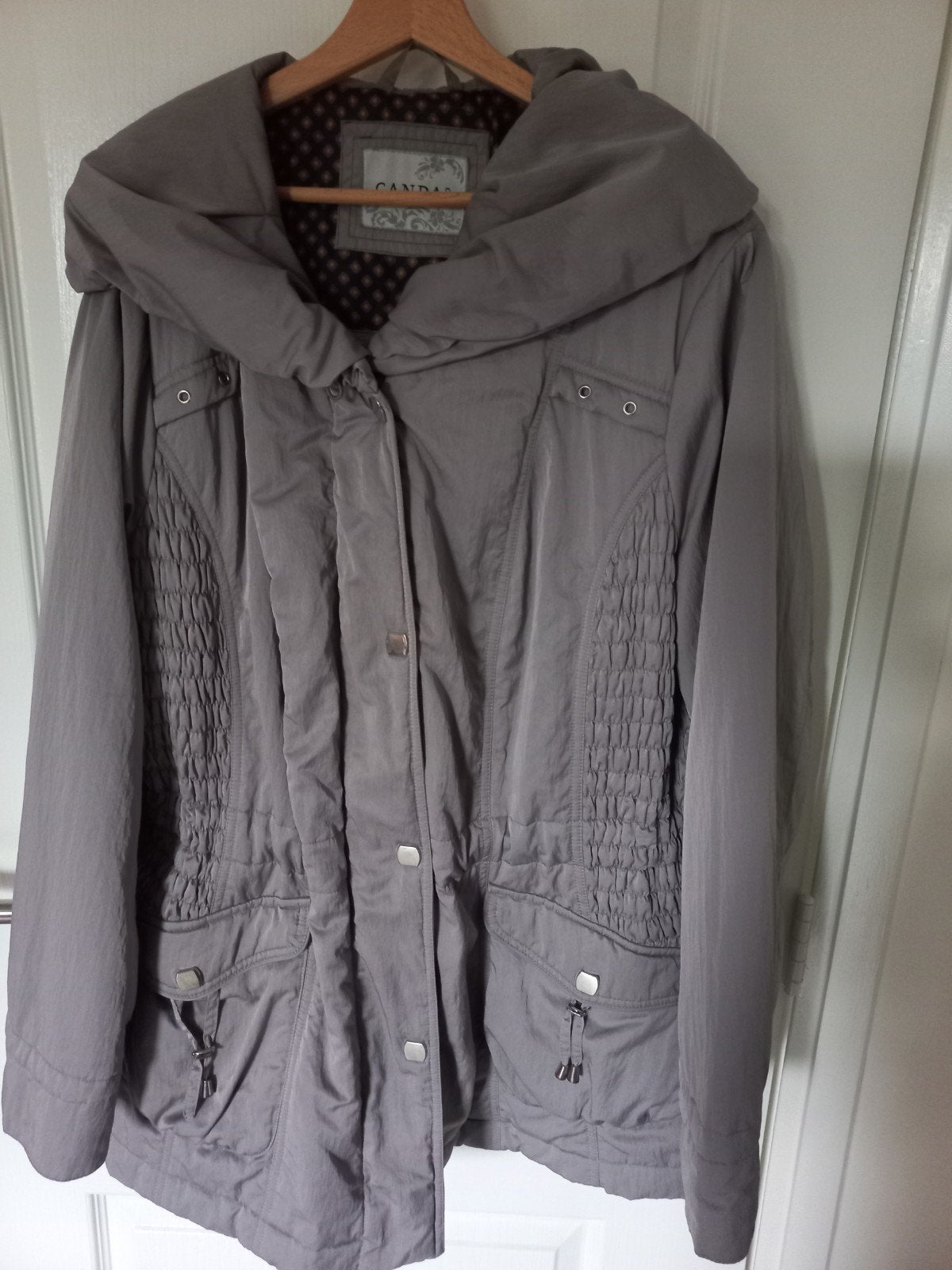damesjas grote maat, Kleding | Dames, Grote Maten, Ophalen, Zo goed als nieuw, Grijs, Jas of Mantel