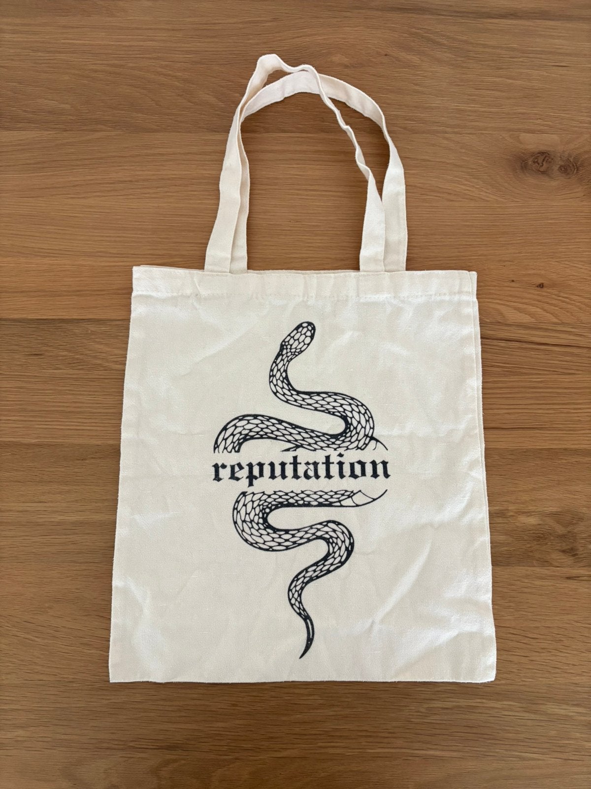 Tote bag album Reputation Taylor Swift, Ophalen of Verzenden, Nieuw, Beige, Shopper