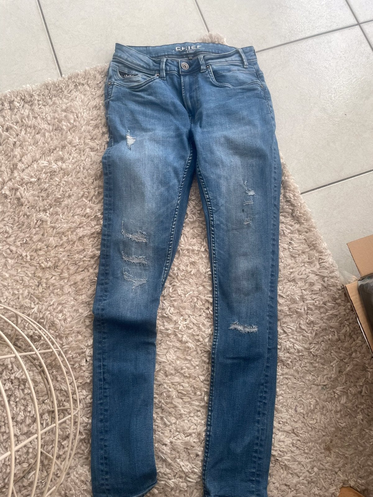 2 herenspijkerbroeken, Ophalen of Verzenden, Zo goed als nieuw, Blauw, W32 (confectie 46) of kleiner