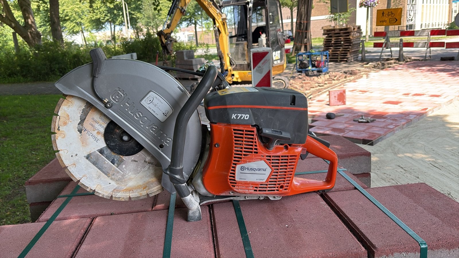 Husqvarna K770 Doorslijper - Krachtige Benzine Doorslijper, Gebruikt, 70 mm of meer, Overige typen, Ophalen of Verzenden