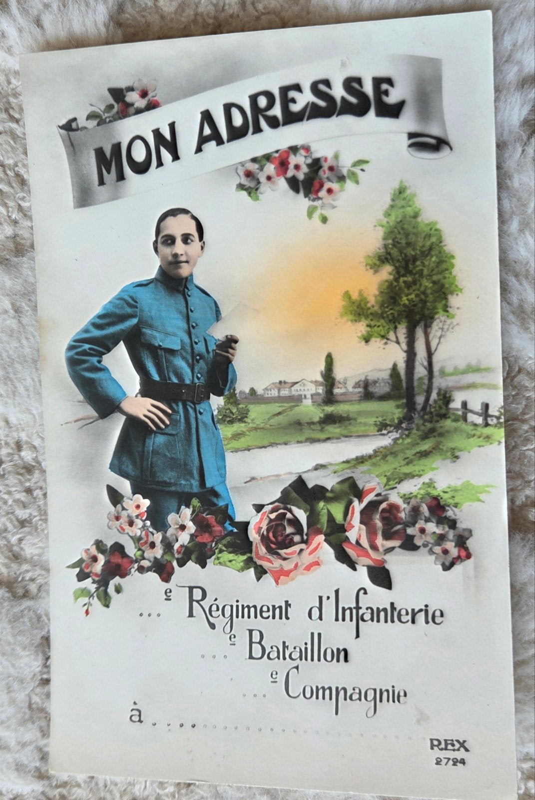 Oude Franse militaire ansichtkaart - WOI, Verzamelen, Verzenden, Voor 1920, Ongelopen, Overige thema's