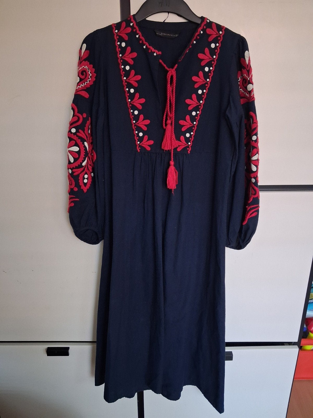 Zara Nieuwe Dames Jurk Maat M, Maat 38/40 (M), Blauw, Zara, Nieuw