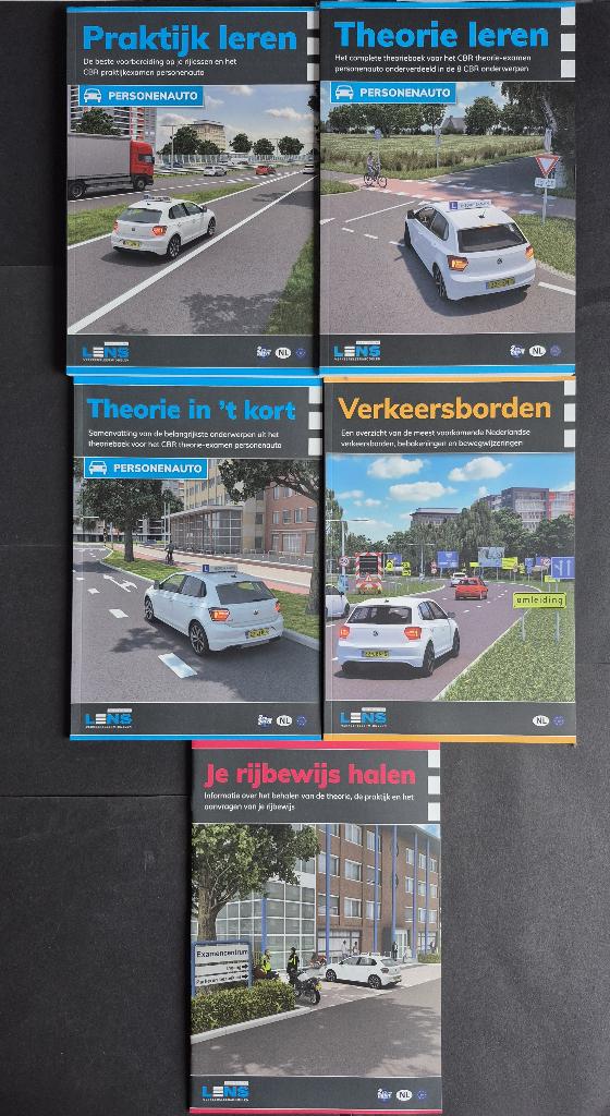 5 Rijbewijs B boeken van LENS als nieuw!!, Boeken, Studieboeken en Cursussen, Ophalen of Verzenden, Alpha, Zo goed als nieuw, Niet van toepassing