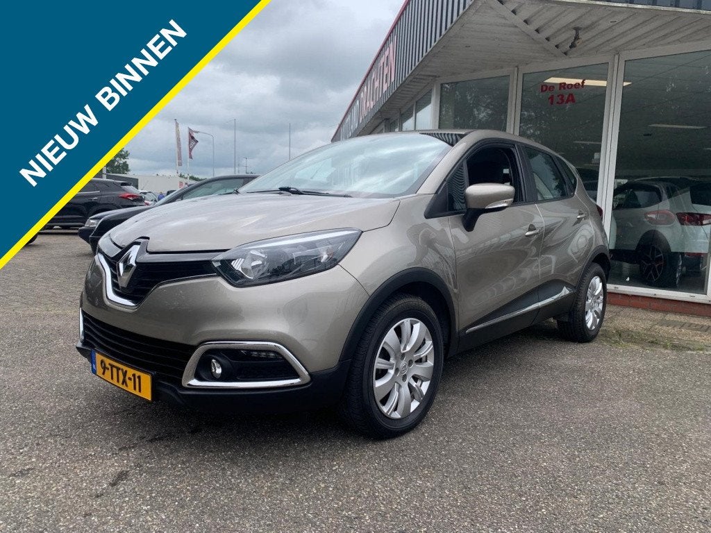 Renault Captur 0.9 TCe Expression (bj 2014), Auto's, Voorwielaandrijving, Stof, Gebruikt, Bruin