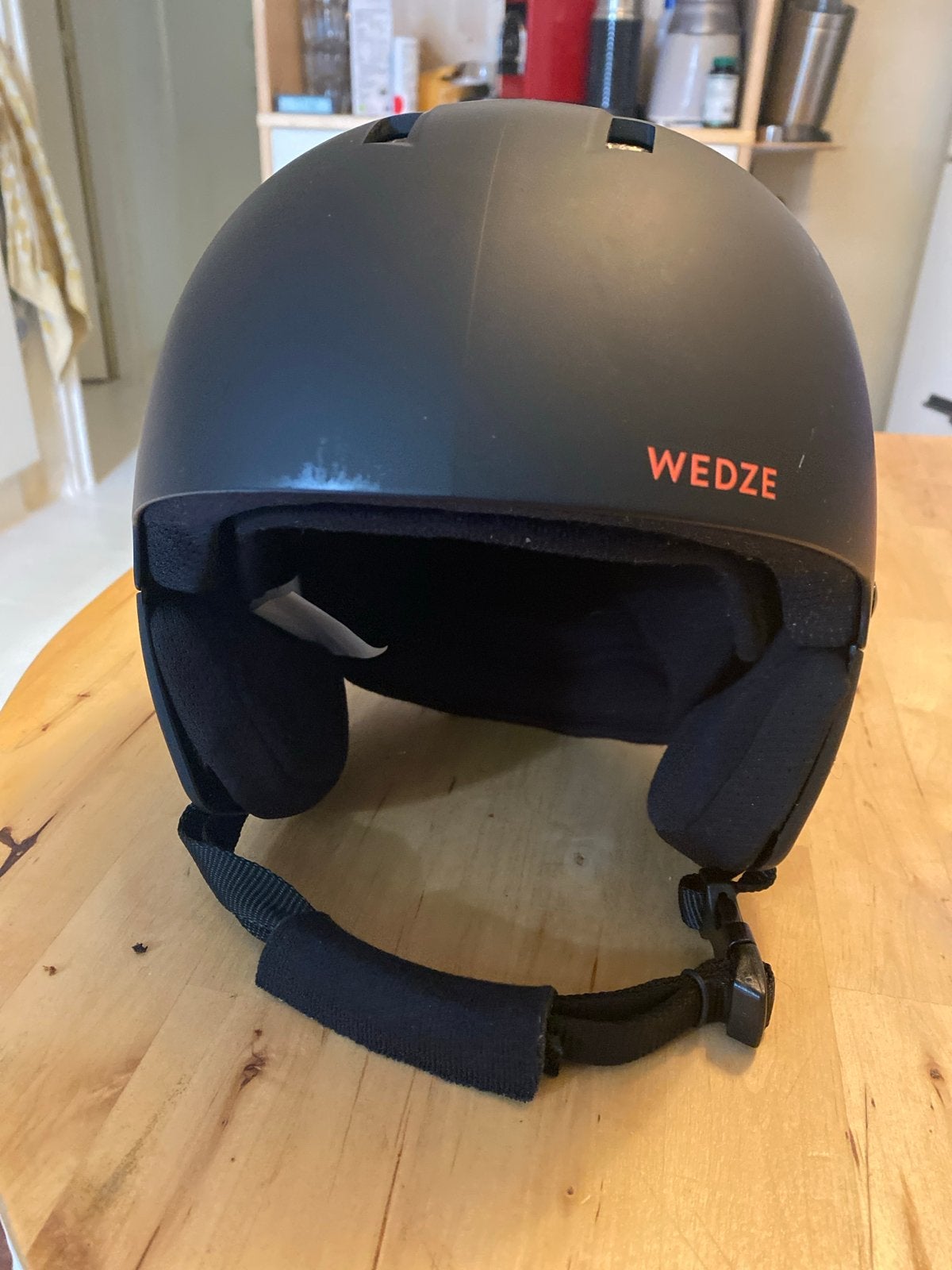 Wedze Piste 500 kinder skihelm - Zwart, Overige merken, Gebruikt, Overige typen, Ophalen of Verzenden