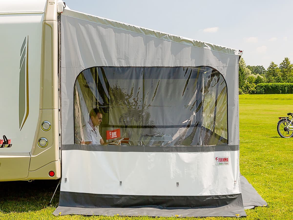 Fiamma Side W Pro zijwand F45 voor luifel, Caravans en Kamperen, Ophalen of Verzenden, Zo goed als nieuw