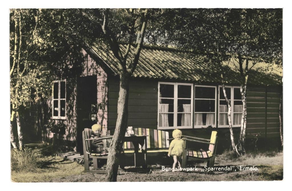 947057 Ermelo Gld 1962 Bungalow Sparrendal Gelopen, Ophalen of Verzenden, 1960 tot 1980, Gelopen, Gelderland