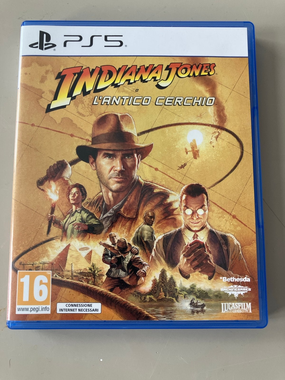 Indiana Jones en de Grote Cirkel PS5 - Zo goed als nieuw, Avontuur en Actie, 1 speler, Ophalen of Verzenden, Zo goed als nieuw