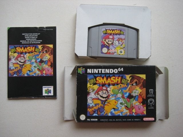 Smash Bros N64 Nintendo 64, Gebruikt, Vechten, Ophalen of Verzenden, 3 spelers of meer