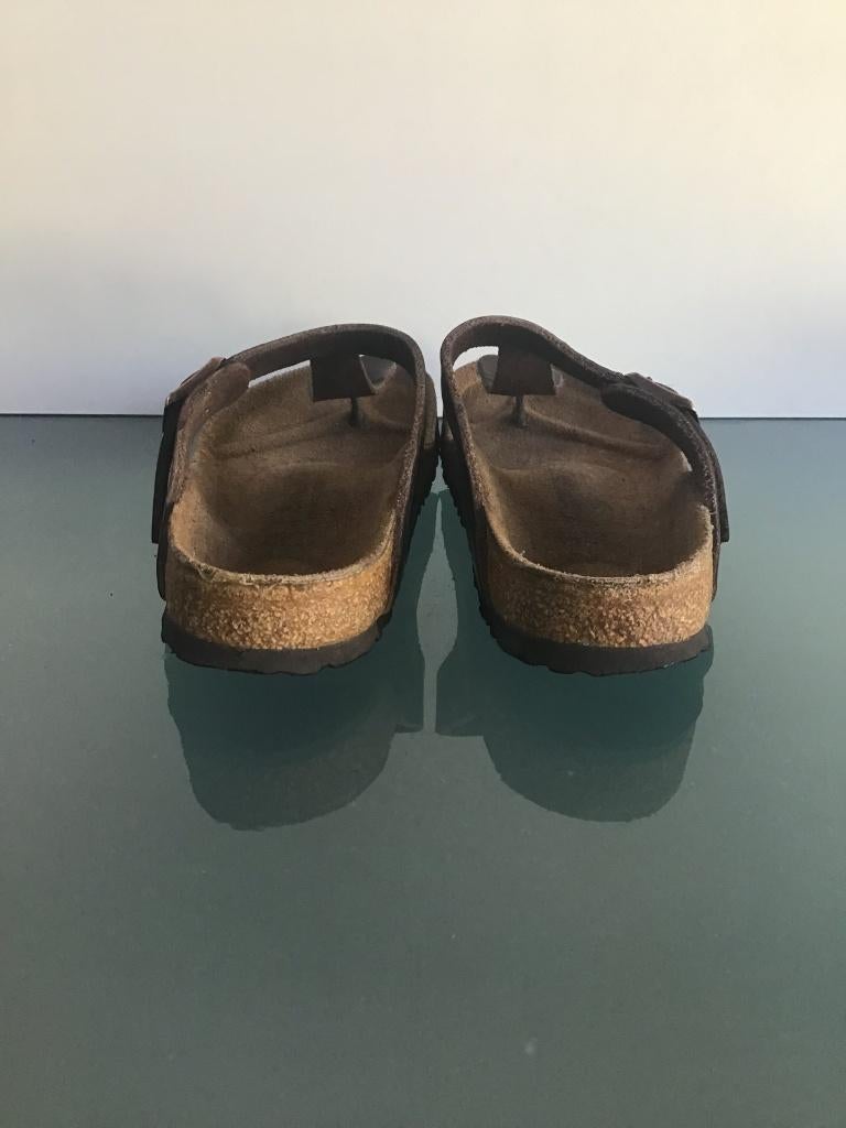Birkenstock 37 | Gizeh bruine slippers | Gratis verzenden, Slippers, Bruin, Verzenden, Zo goed als nieuw