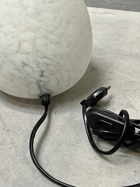WLP tafellamp vintage lamp jaren 80 design retro lampje, Met schakelaar, Wit, Overige merken, Gebruikt