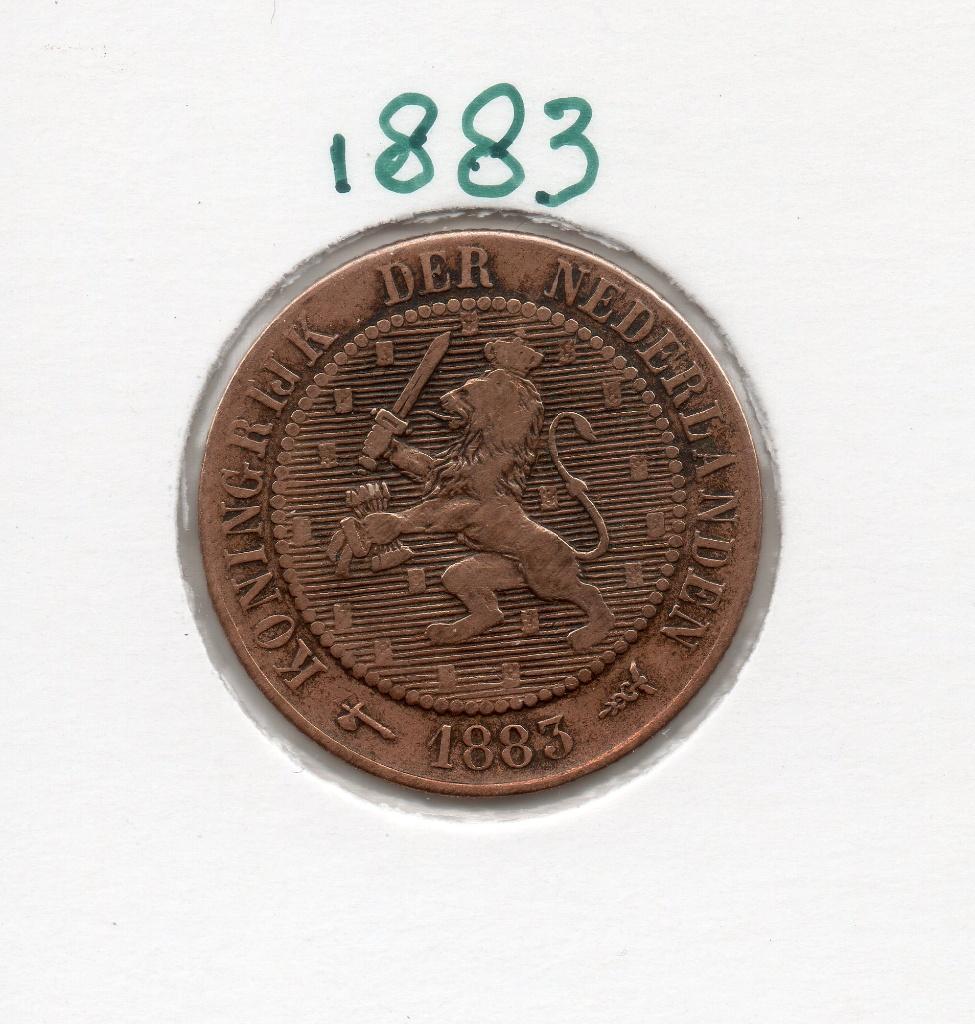 WILLEM 3  21/2 CENT 1883 EEN MOEILIJK JAAR, Postzegels en Munten, Munten | Nederland, Ophalen of Verzenden, Koning Willem III