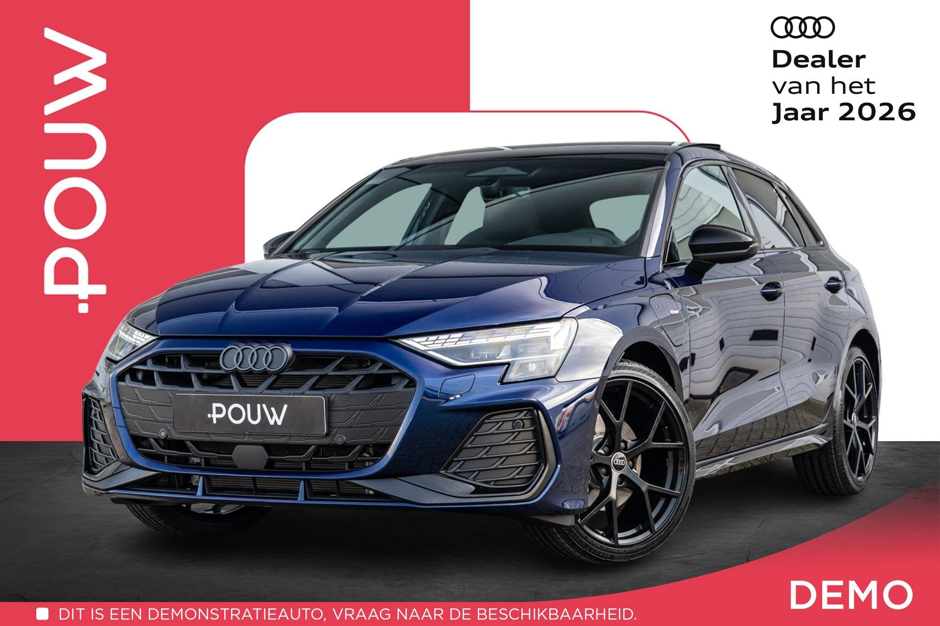 Audi A3 Sportback 40 TFSIe 204pk S edition | Panoramadak | S, Auto's, 1498 cc, 4 cilinders, Automatische klimaatregeling, Leder en Stof