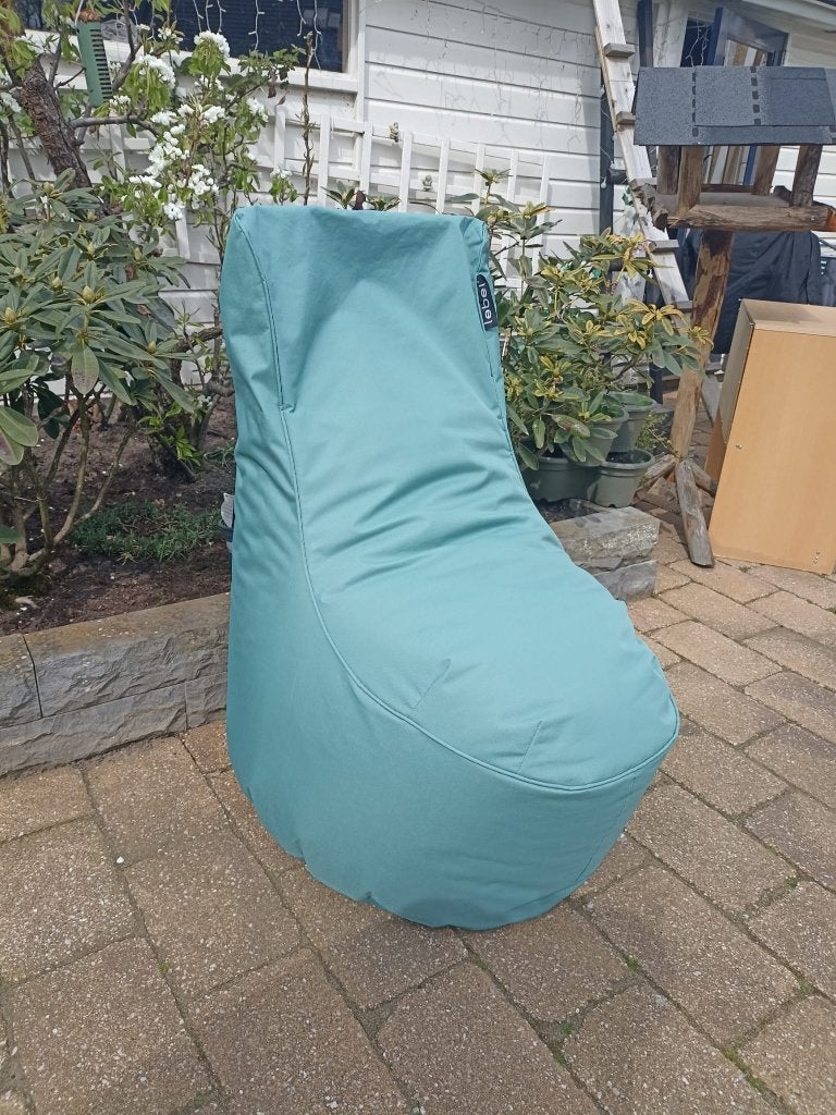 Zitzak aqua-blauw,, Ophalen, Zo goed als nieuw, Blauw, Zitzak