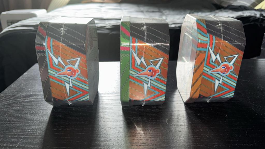 Pokémon Hidden Potential tins set, Ophalen of Verzenden, Zo goed als nieuw, Overige typen, Foil