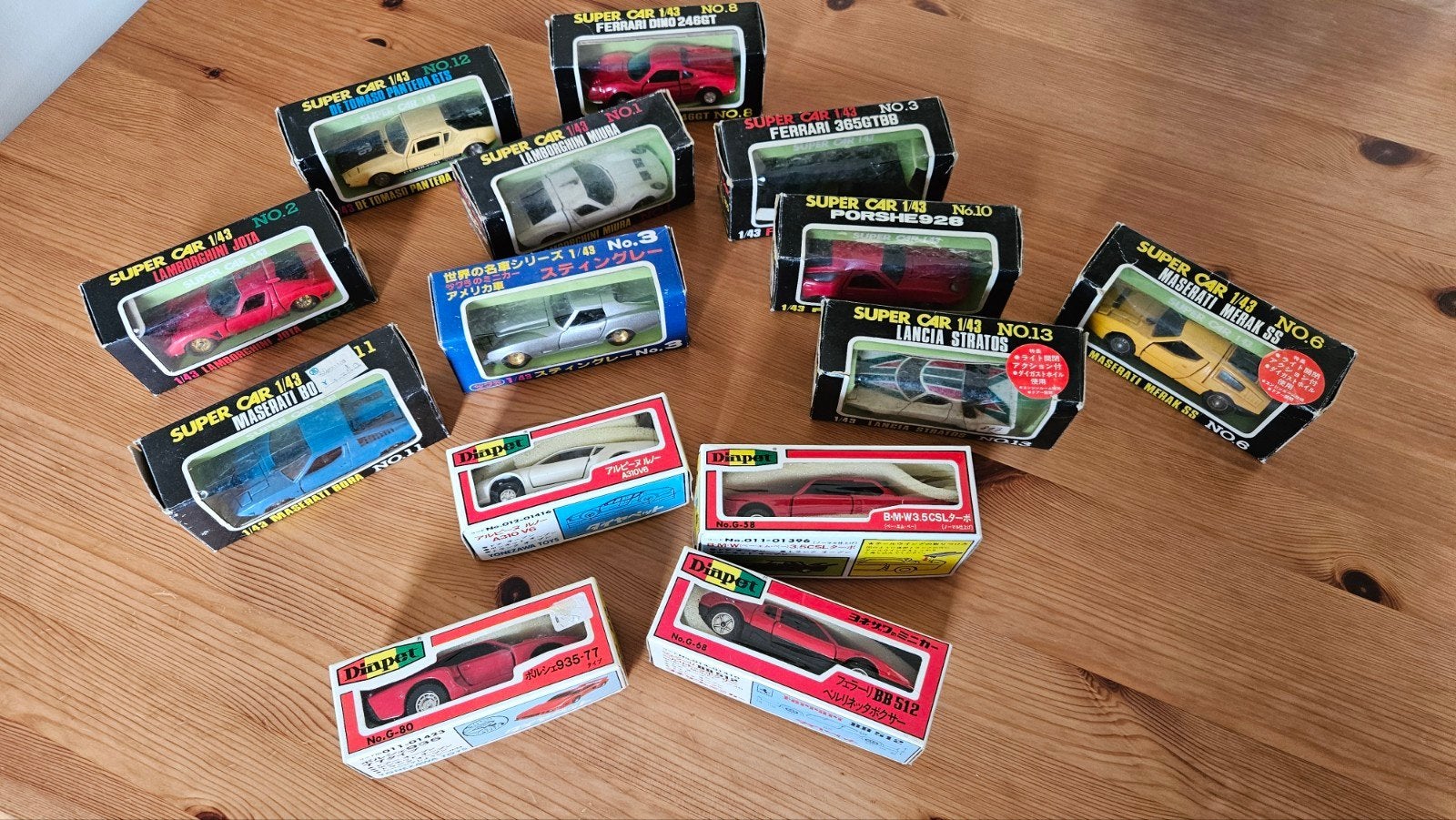 14 Diapet en Sakura Japan modelauto's, Ophalen of Verzenden, Zo goed als nieuw, Auto