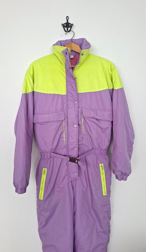 Vintage skipak 40/42 retro fout après-ski carnaval klunen, Overige merken, 160 tot 180 cm, Ophalen of Verzenden, Zo goed als nieuw
