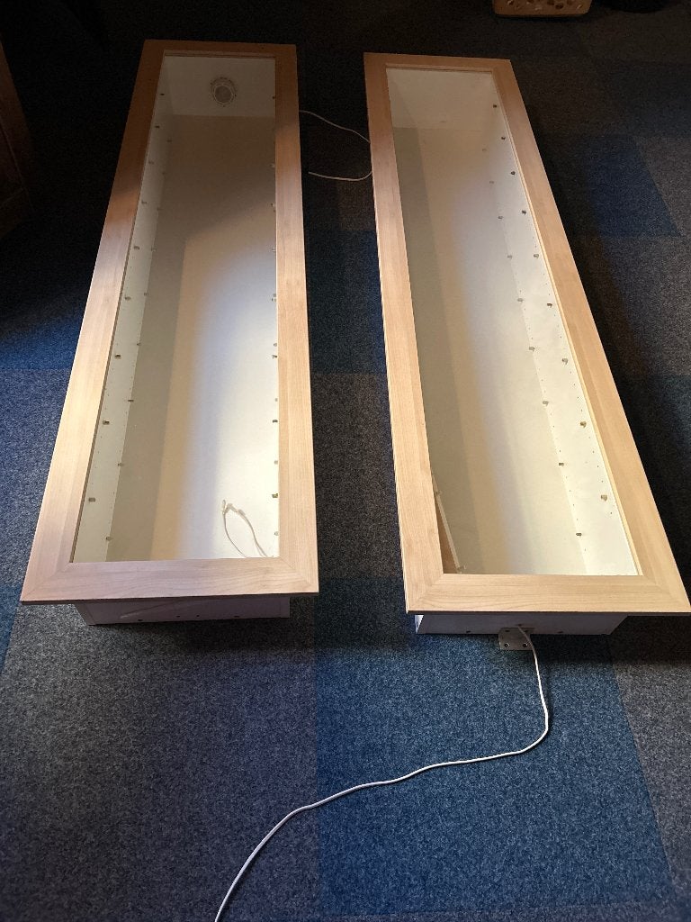 2 vitrinekasten hang, Ophalen, Overige materialen, Minder dan 50 cm, Gebruikt
