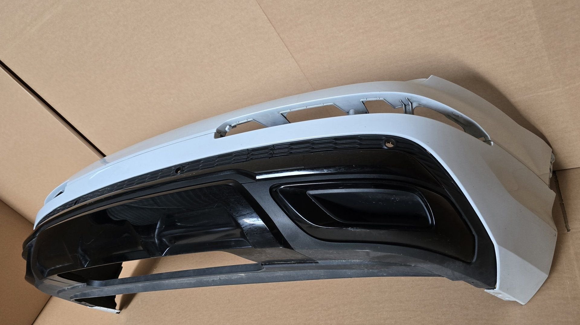 Achterbumper Audi Q7 4M Facelift S-line 6xPDC 4M0807511 SLIN, Gebruikt, -, Achter, Bumper