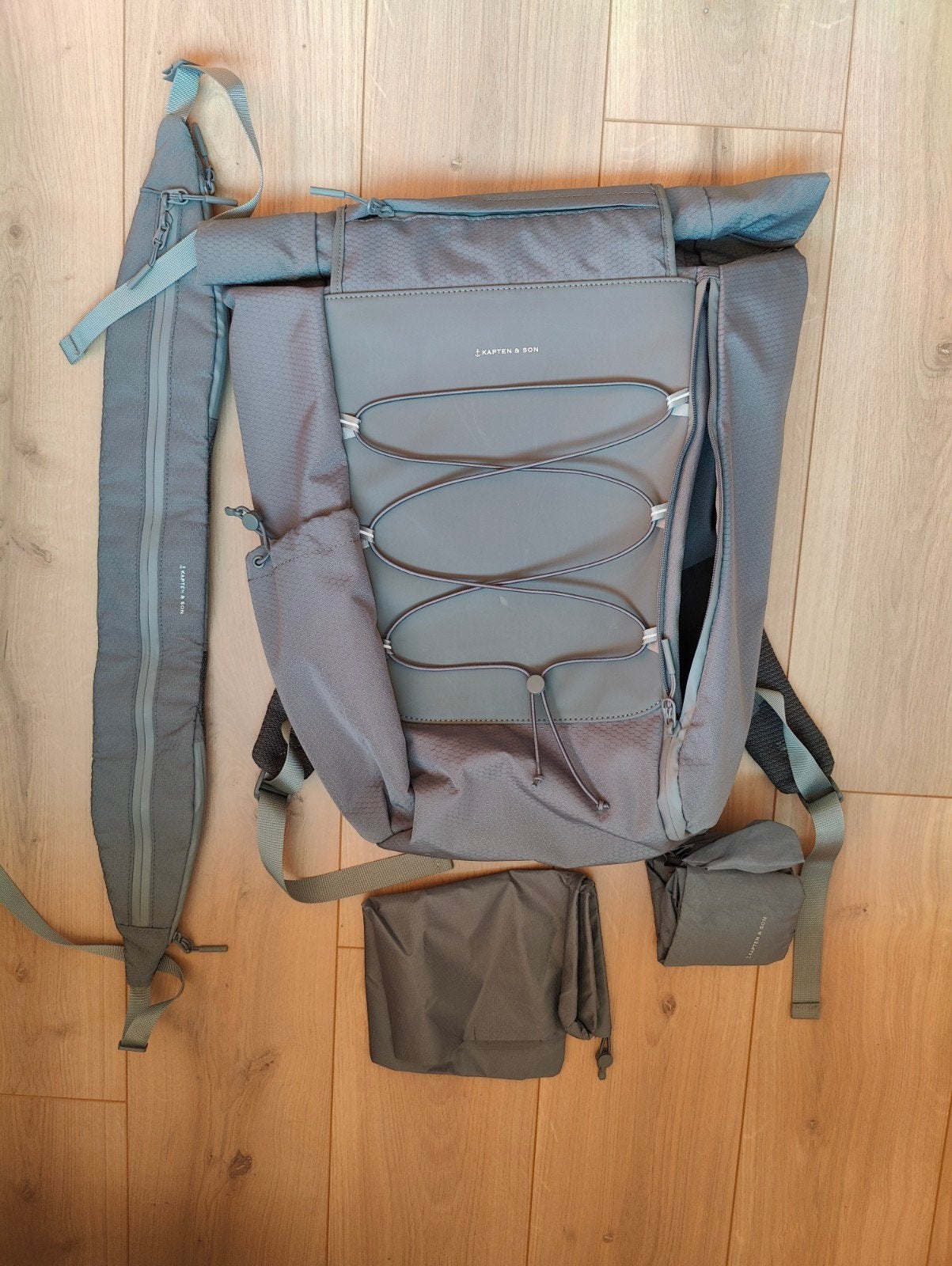Kapten and Son Banff rugzak - Grijs, Ophalen, Zo goed als nieuw, Overige merken