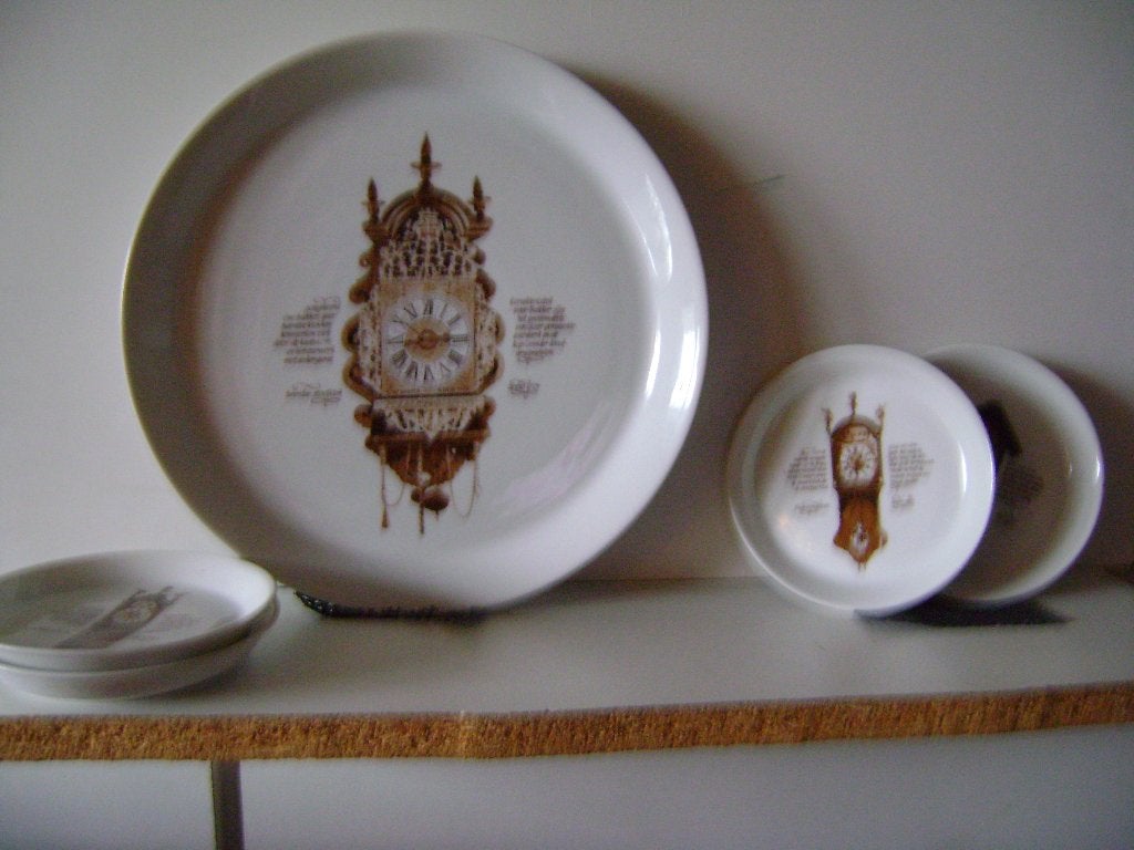 Gebakschaal Klokkenservies Nutroma(zie omschrijving), Ophalen of Verzenden, Zo goed als nieuw