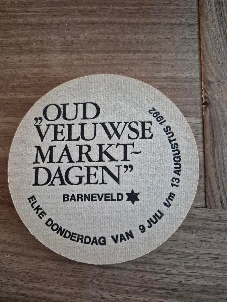 Heineken bierviltje "Oud Veluwse Marktdagen Barneveld", Ophalen of Verzenden, Gebruikt, Viltje(s), Heineken