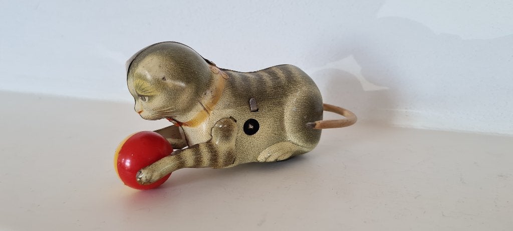Gelithografeerde blikken speelgoed Kat Poes Kip Hond Kohler, Ophalen of Verzenden