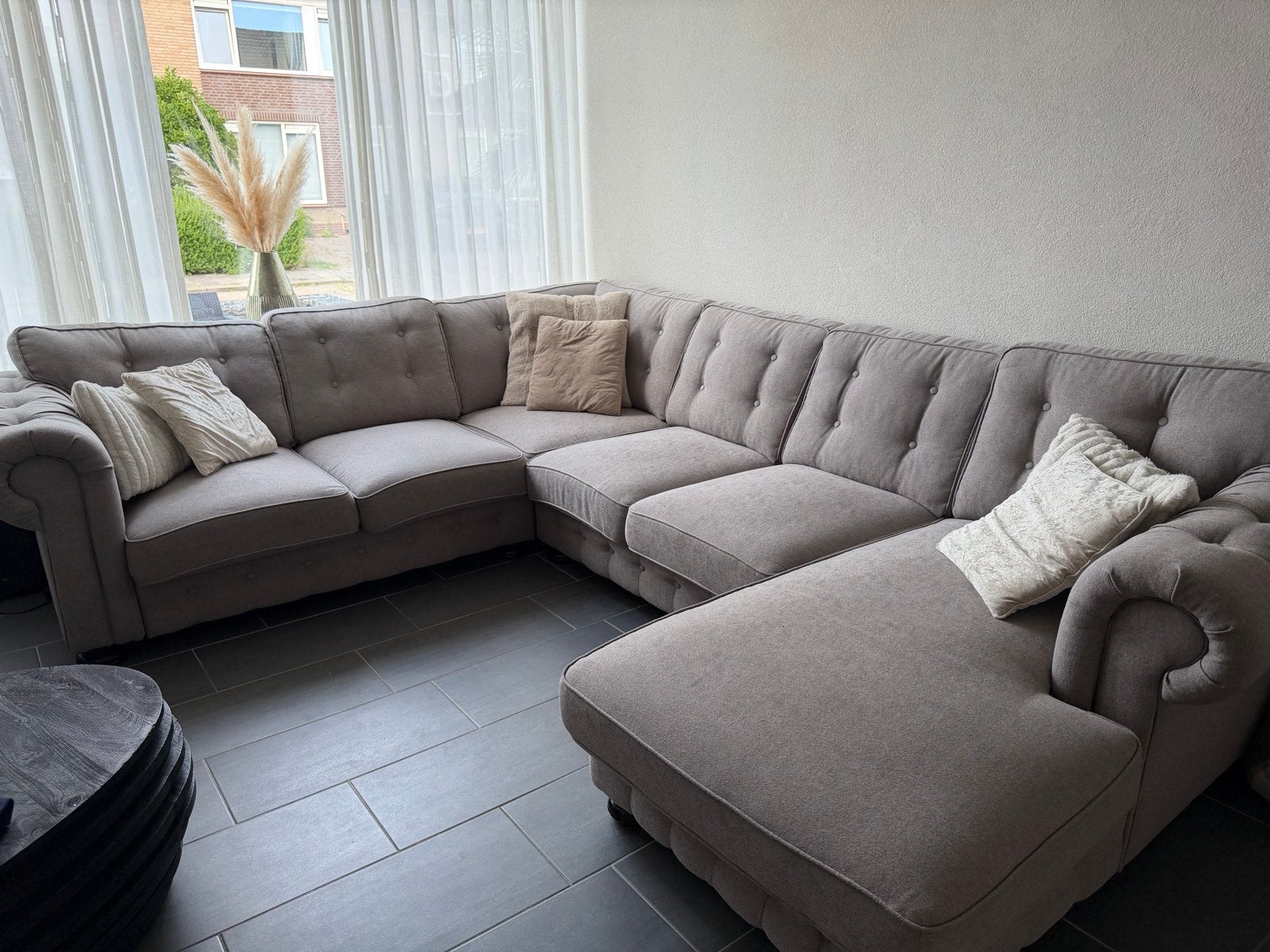 Grote Haco hoekbank met chaise longue - 320x260 cm, Ophalen, Gebruikt, Hoekbank, 300 cm of meer